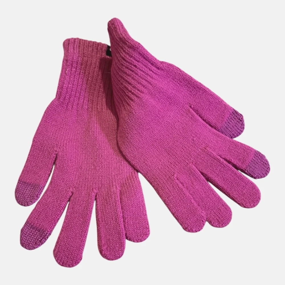Echo Knit Gloves Touchscreen Women Magenta OSFM